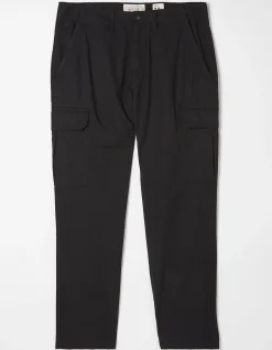 FatFace Corby Ripstop Cargo Trousers Washed Black Discount