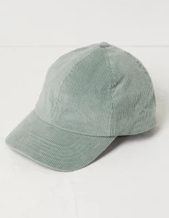 FatFace Cord Baseball Cap Green Haze Discount