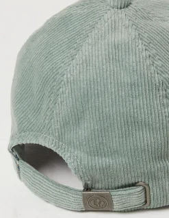 FatFace Cord Baseball Cap Green Haze Discount