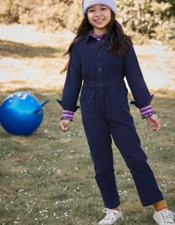 FatFace Cord Jumpsuit Navy Clearance