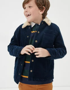 FatFace Cord Shacket Navy