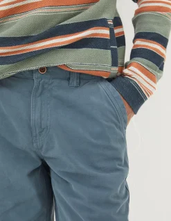 FatFace Cove Flat Front Shorts Dusky Blue Outlet