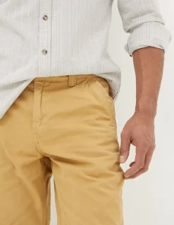 FatFace Cove Flat Front Shorts Golden Yellow Hot