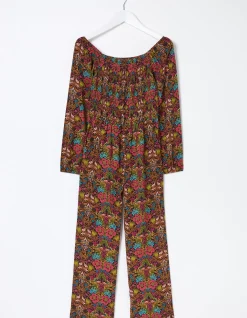 FatFace Daisy Floral Print Jumpsuit Multi Clearance