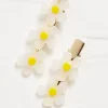 FatFace Daisy Slides White New