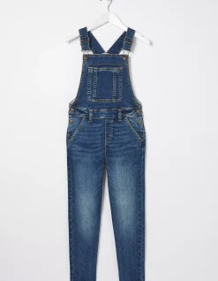 FatFace Darcy Skinny Dungarees Denim Blue Hot