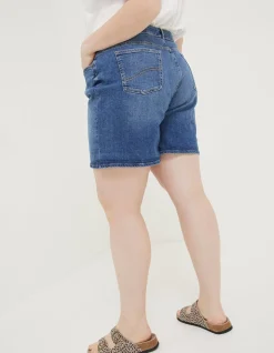 FatFace Darley Denim Shorts Mid Blue Outlet