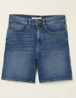 FatFace Darley Denim Shorts Mid Blue Outlet