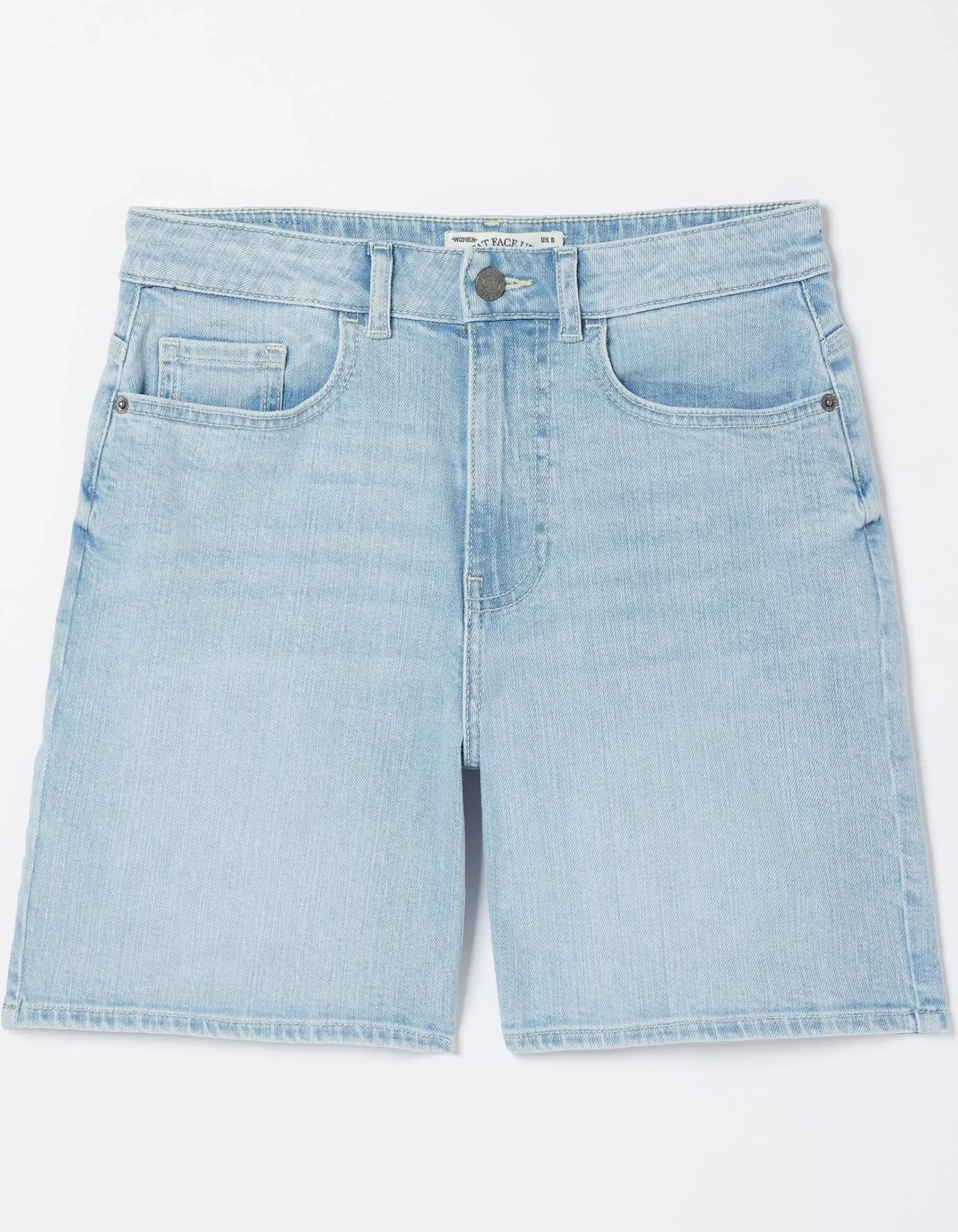FatFace Darley Denim Shorts Bleach Wash Outlet