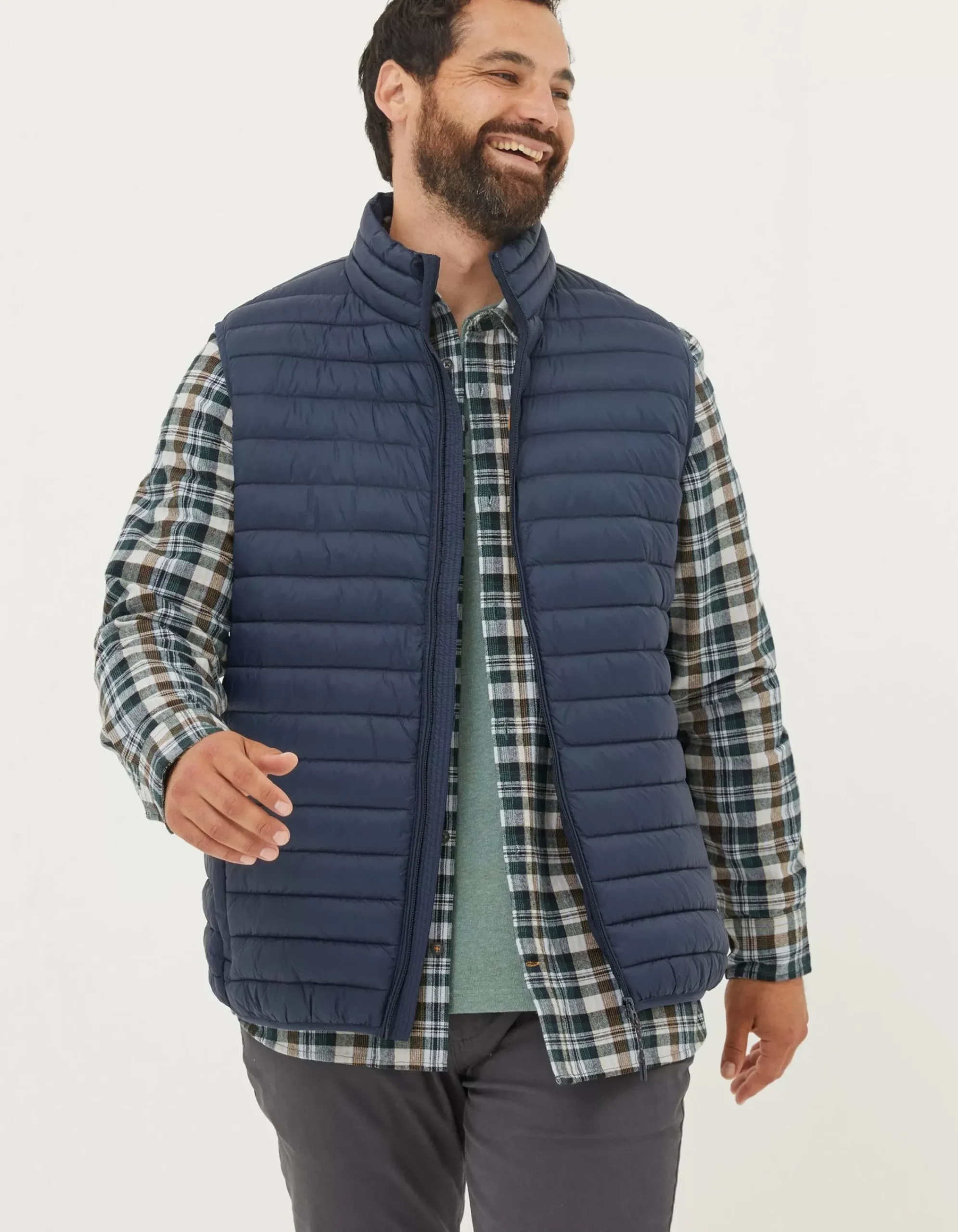 FatFace Dartmouth Gilet Navy Clearance