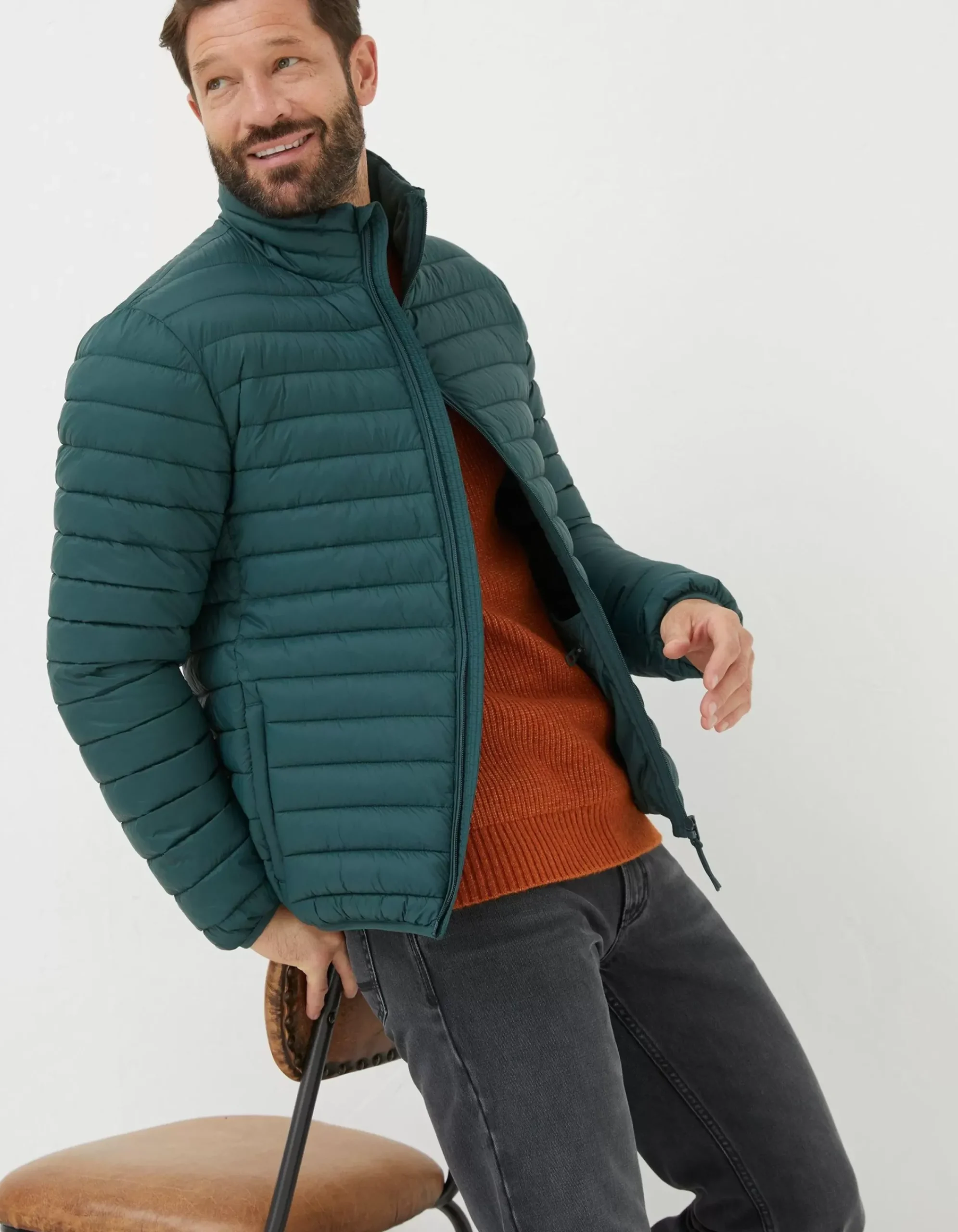 FatFace Dartmouth Puffer Jacket Emerald Green Best