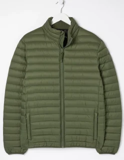 FatFace Dartmouth Puffer Jacket Khaki Green Clearance