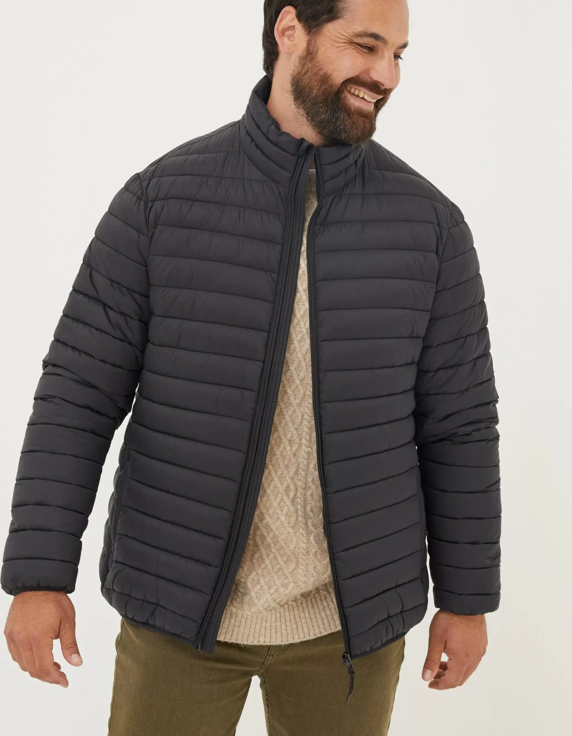 FatFace Dartmouth Puffer Jacket Black Online