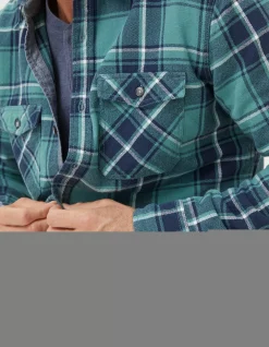 FatFace Dawley Check Shirt Teal Green Online