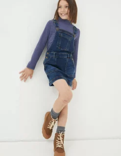 FatFace Denim Pinny Denim Blue Outlet
