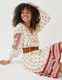 FatFace Devin Bandana Dress Ivory Online