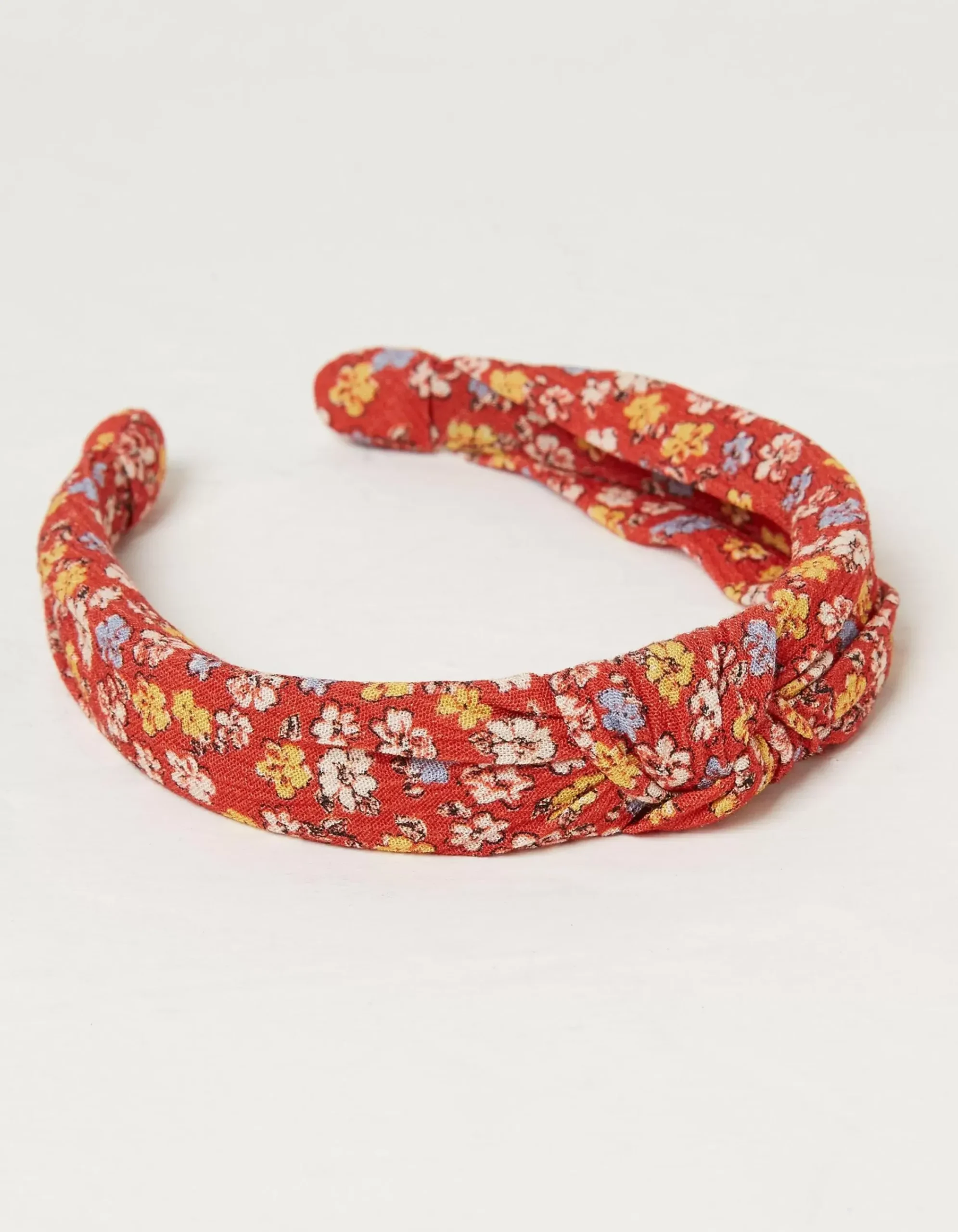 FatFace Ditsy Floral Headband Washed Red Sale