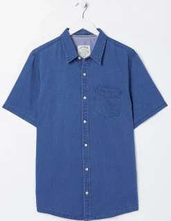 FatFace Dobby Shirt Blue Best