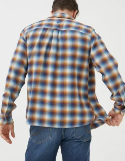 FatFace Downe Ombre Check Blue Discount