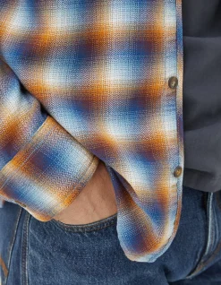 FatFace Downe Ombre Check Blue Discount