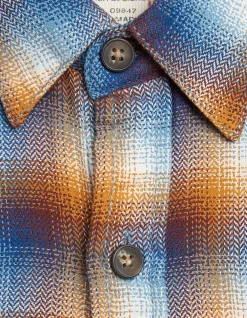 FatFace Downe Ombre Check Blue Discount