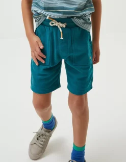 FatFace Eddie Sweat Shorts Teal Green Clearance