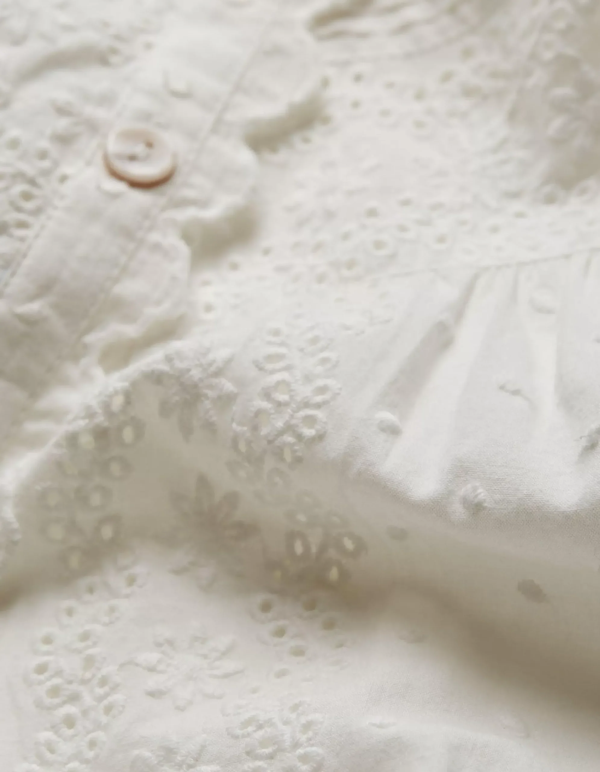 FatFace Elianna Broderie Cami White New