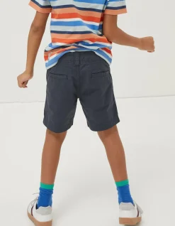 FatFace Elias Flat Front Shorts Navy Hot