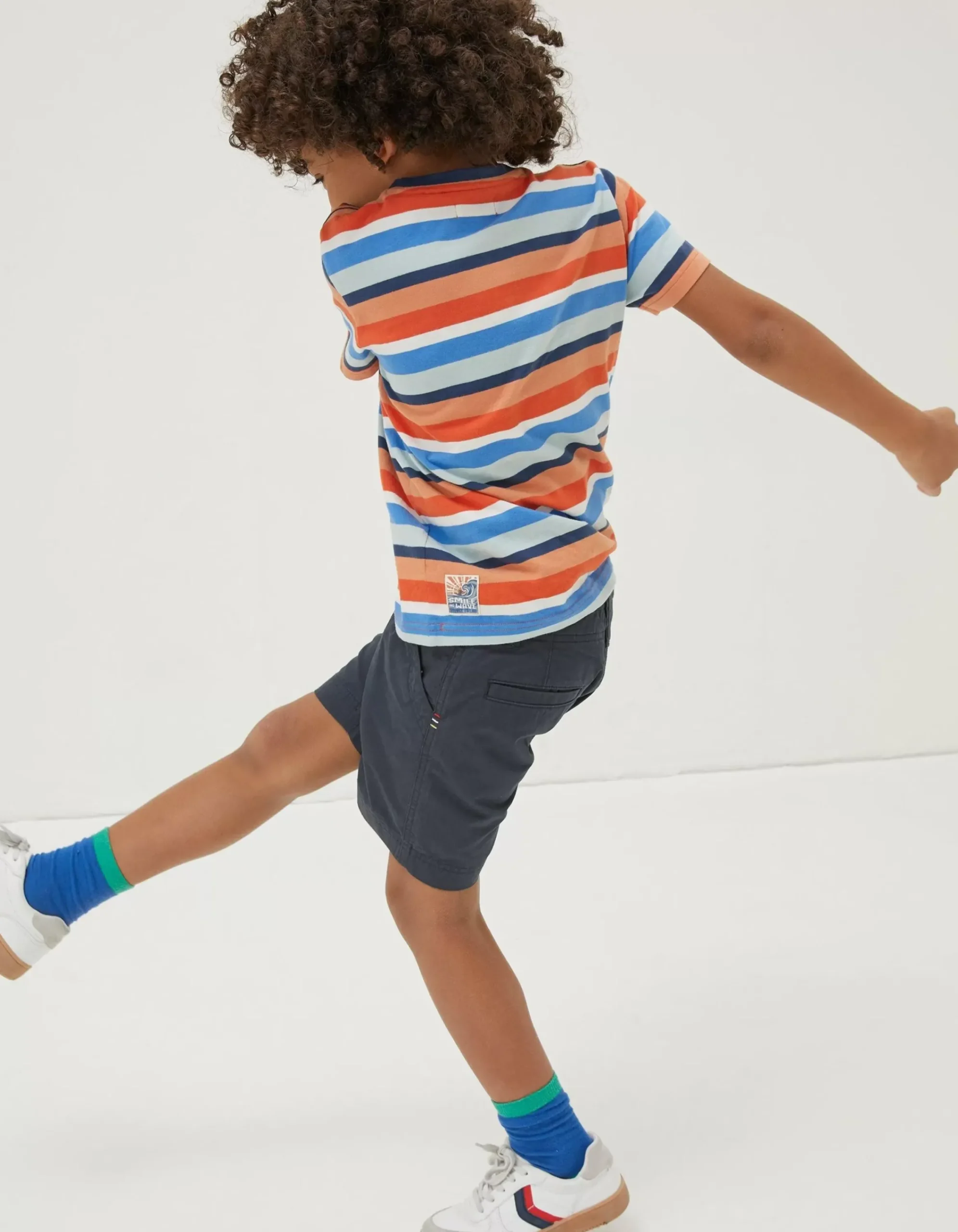 FatFace Elias Flat Front Shorts Navy Hot