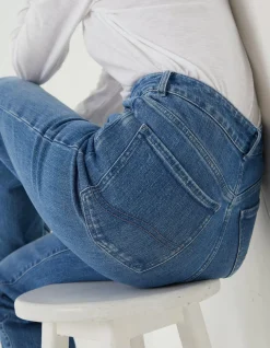 FatFace Elise Wide Leg Comfort Stretch Jeans Vintagepale New
