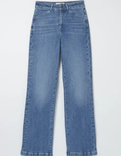 FatFace Elise Wide Leg Comfort Stretch Jeans Vintagepale New
