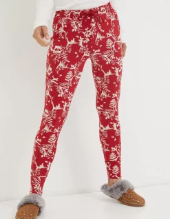 FatFace Ellie Forest Scapes Legging Cherry Red Sale
