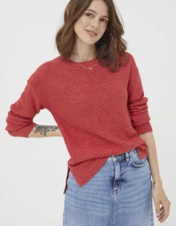FatFace Ellie Jumper Red Marl Hot