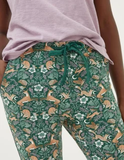 FatFace Ellie Lino Fox Legging Dark Teal New
