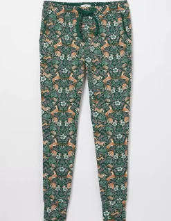 FatFace Ellie Lino Fox Legging Dark Teal New