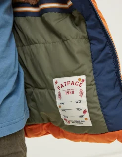 FatFace Ellis Padded Jacket Orange Outlet