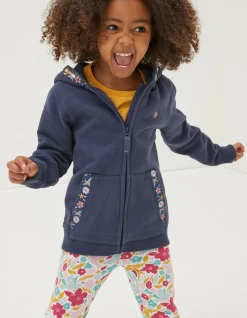 FatFace Embroidered Zip Through Hoodie