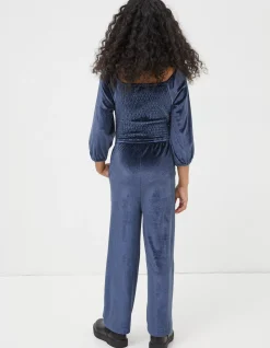 FatFace Emily Velvet Jumpsuit Navy Best