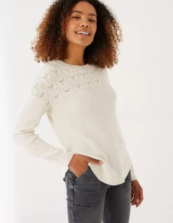FatFace Emmy Jumper Ivory Best