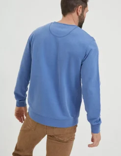 FatFace Emsworth Crew Neck Sweatshirt Cobalt Blue Online
