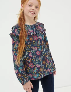FatFace Eva Garden Floral Blouse Navy Hot