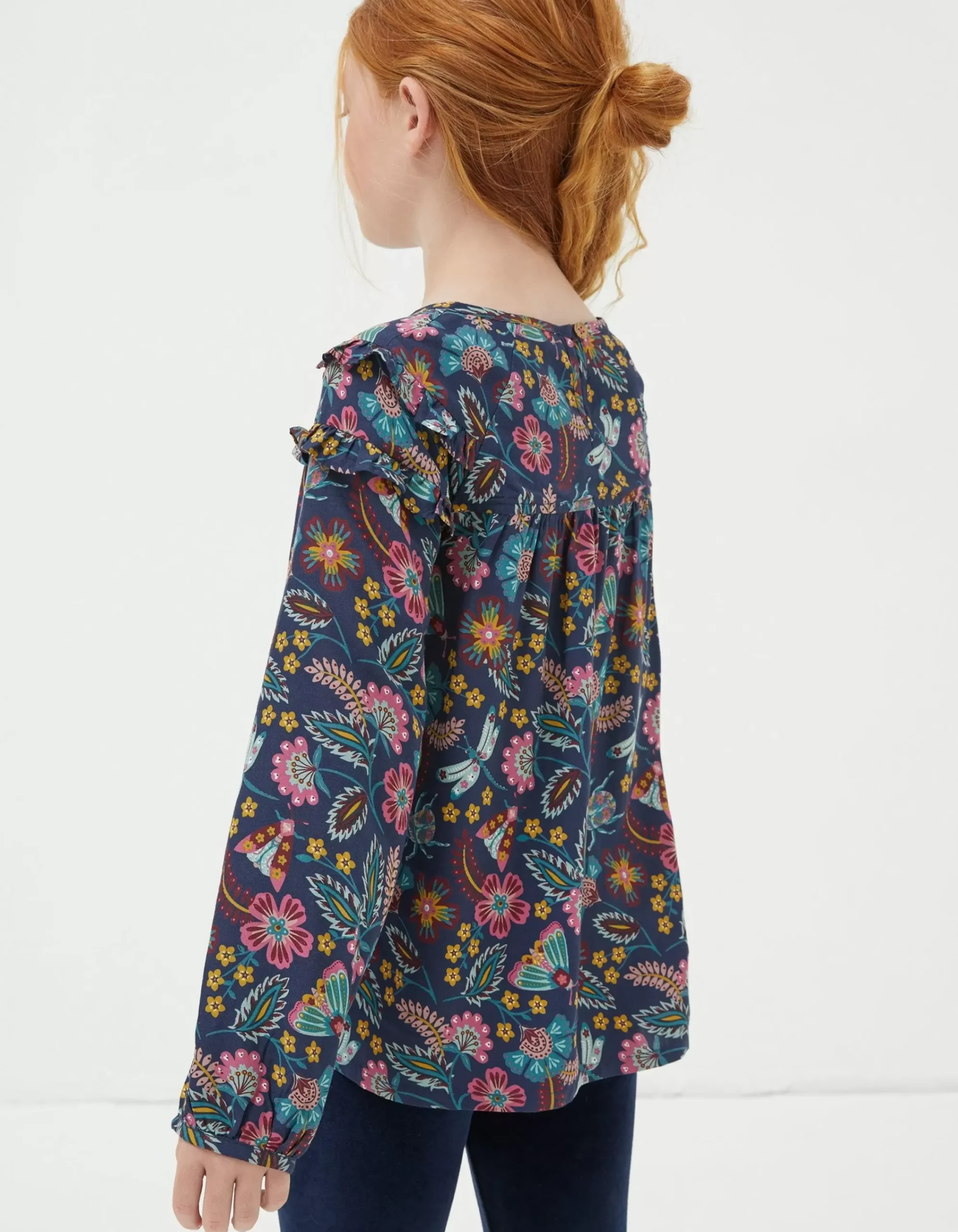 FatFace Eva Garden Floral Blouse Navy Hot