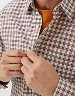 FatFace Everly Check Shirt Washed Red Online