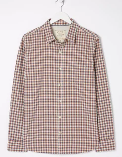 FatFace Everly Check Shirt Washed Red Online