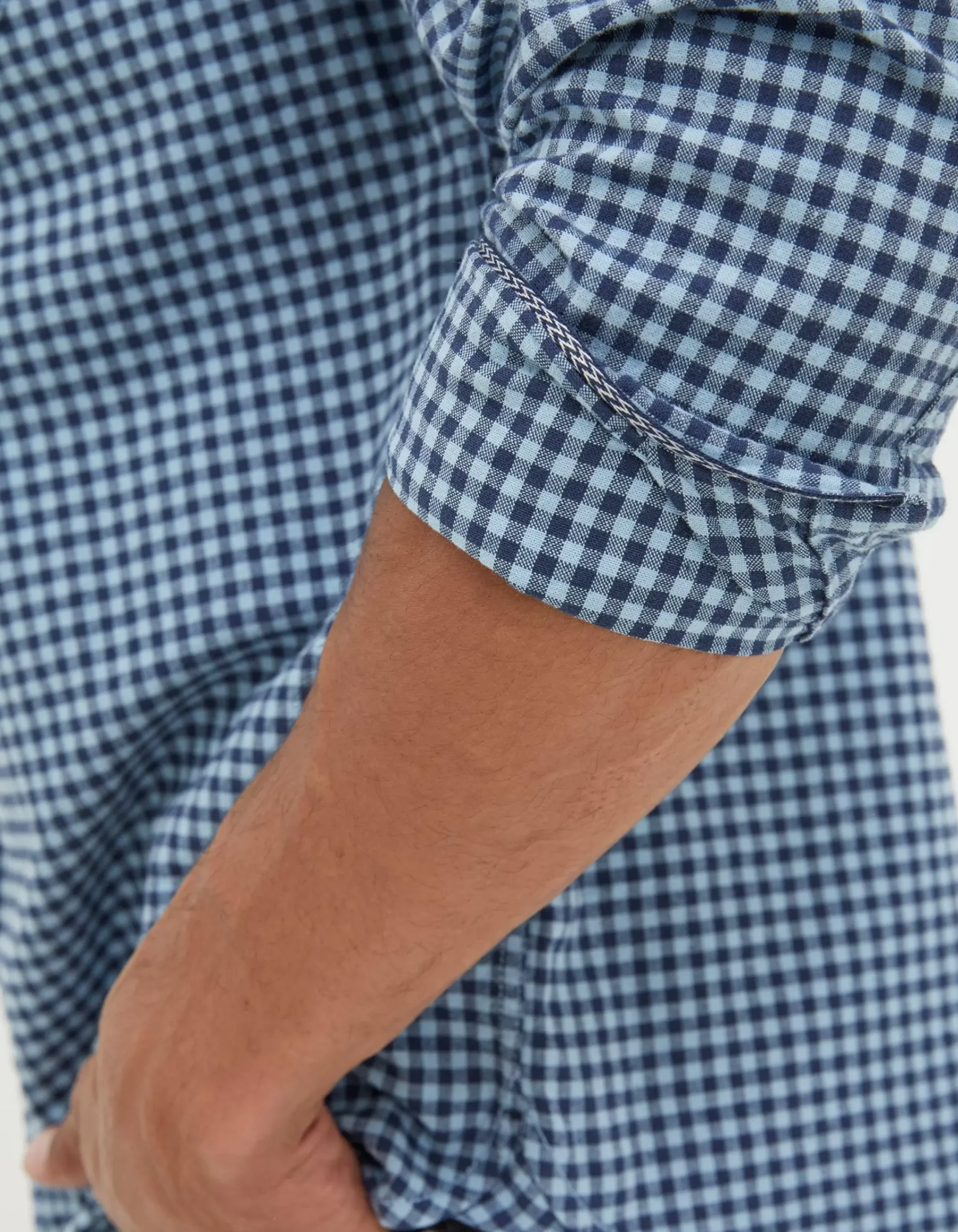 FatFace Everly Gingham Shirt Light Blue Best