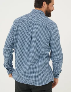 FatFace Everly Gingham Shirt Light Blue Best
