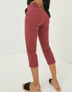 FatFace Farnham Cropped Chinos Washed Red Sale