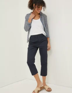FatFace Farnham Cropped Chinos Navy