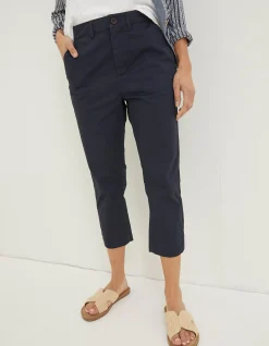 FatFace Farnham Cropped Chinos Navy