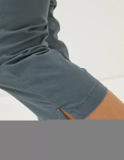 FatFace Farnham Cropped Chinos Teal Green New